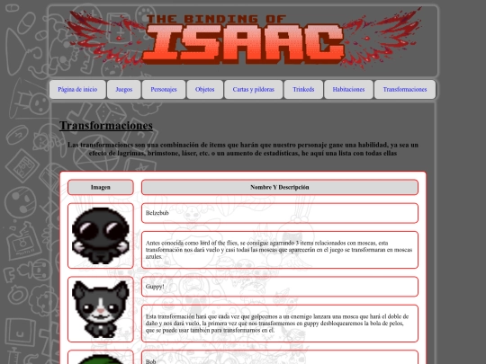 Transformaciones screenshot