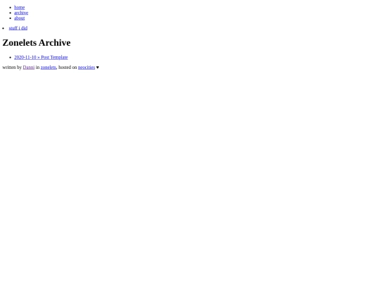 archive screenshot