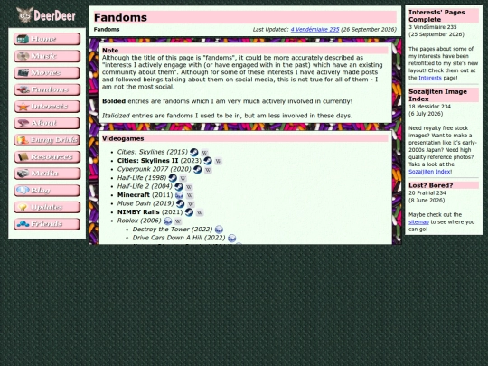 pages/fandoms screenshot