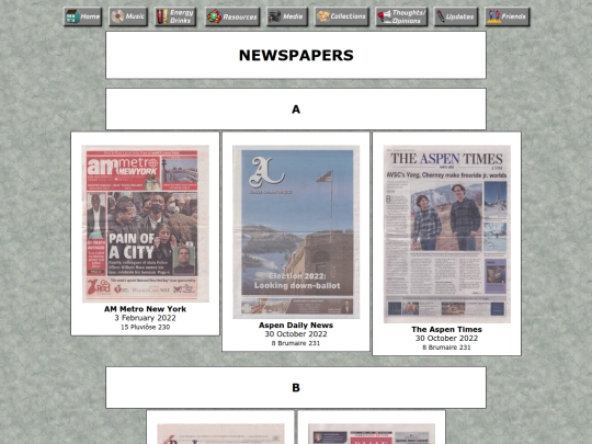 pages/newspapers screenshot