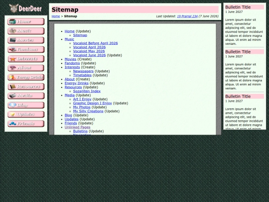 pages/sitemap screenshot