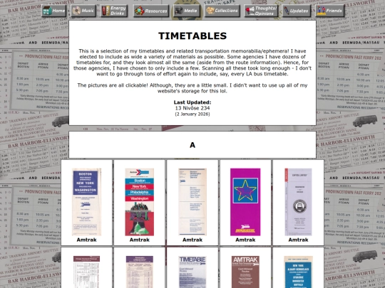 pages/timetables screenshot