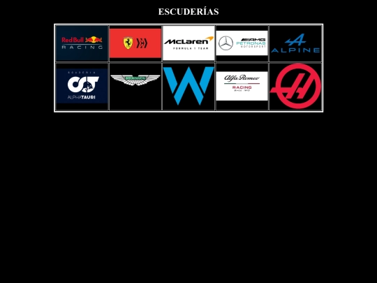 proyectofinal/escuderias screenshot