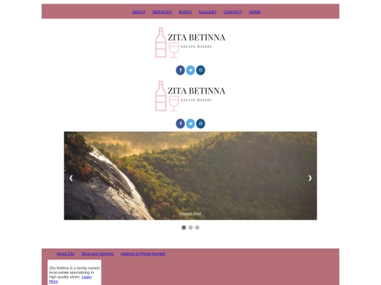Zita Betinna/index1 screenshot