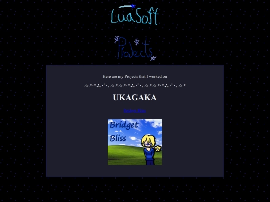 Projects screenshot