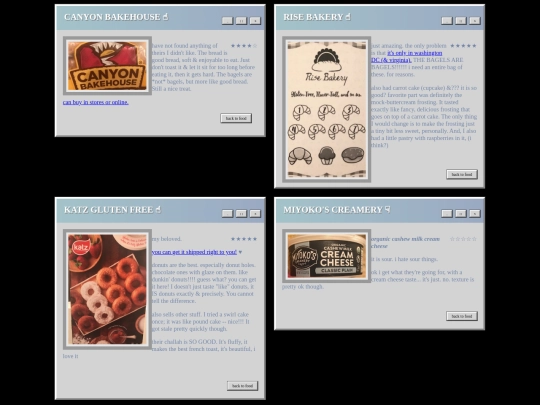 home/food/foodreviews screenshot