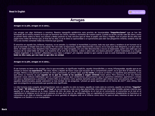 Essays/Works/Arrugas screenshot