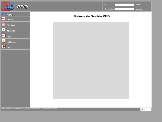 RFID screenshot
