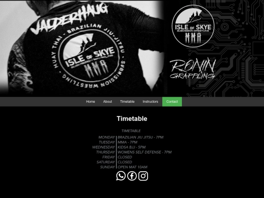 timetable screenshot