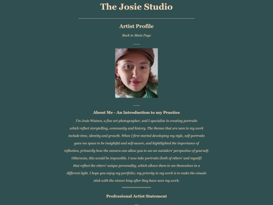 Side Pages/ArtistProfile screenshot