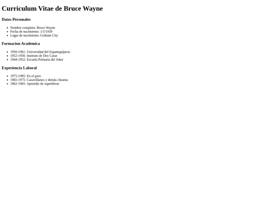 Facultativa/js /Bruce Wayne screenshot