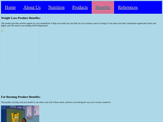 Website/Benefits screenshot