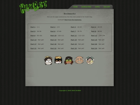 comic/bookmarks screenshot