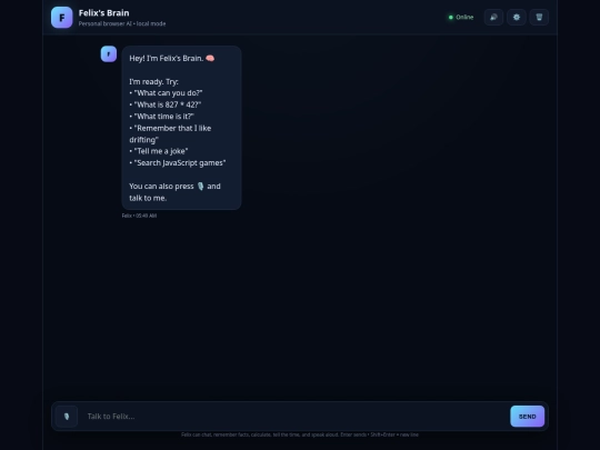 felixAI screenshot