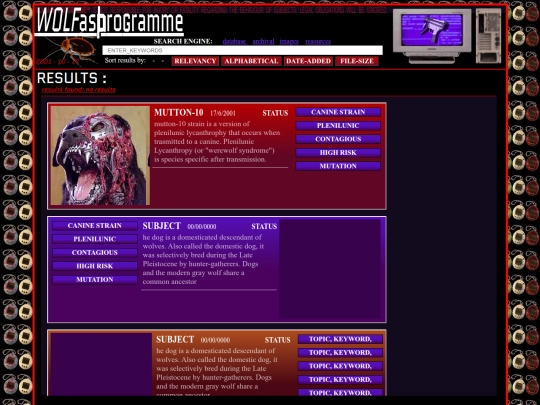 RESULTS screenshot