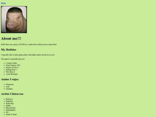 aboutme screenshot