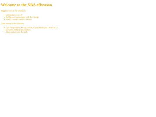 index screenshot