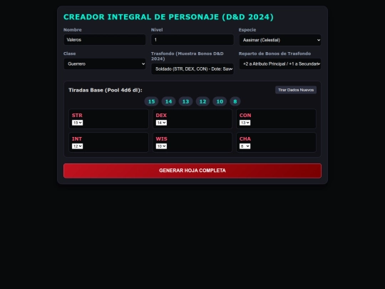 dados screenshot
