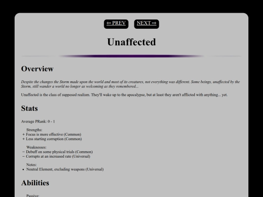 non-cc/fracturedskies/classes/unaffected screenshot