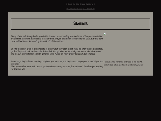 non-cc/stretchoffalsetime/notes/silvermint screenshot