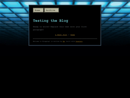 posts/Testing-the-Blog screenshot