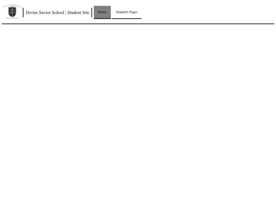 Divine Savior Student Site screenshot