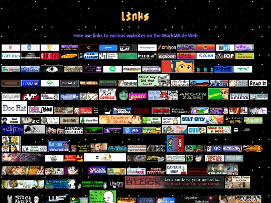 links screenshot