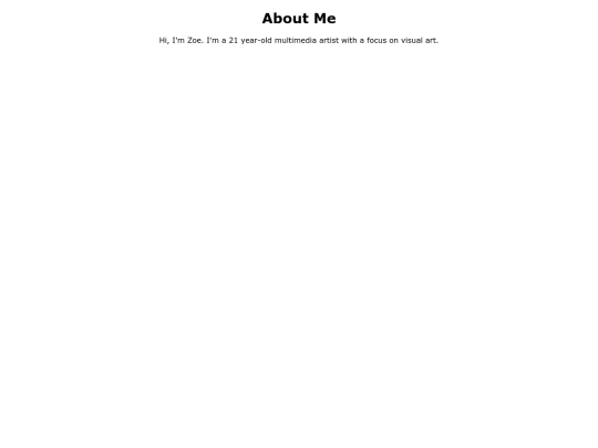 aboutme screenshot