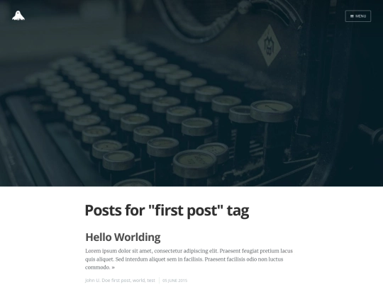 tags/first-post screenshot