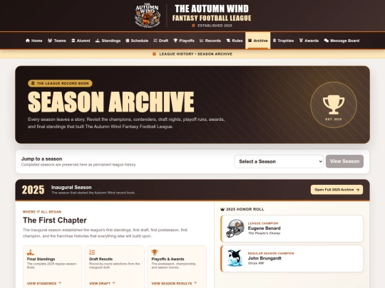 pages/archive screenshot