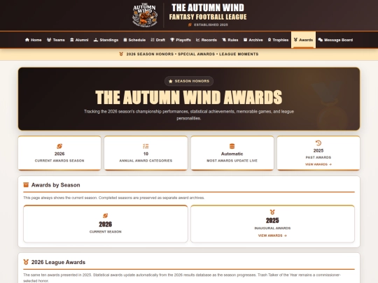 pages/awards screenshot