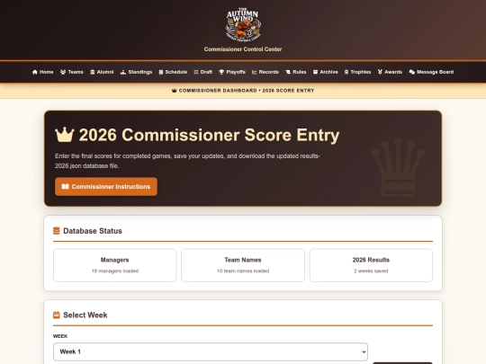 pages/commissioner-admin screenshot