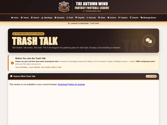 pages/trashtalk screenshot