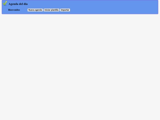 agenda screenshot
