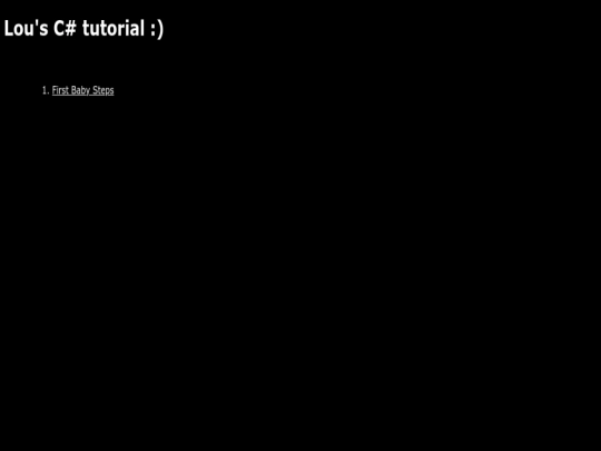 index screenshot