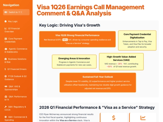 Earnings Analysis/Visa 1Q26 Earnings Call Review_presentation screenshot