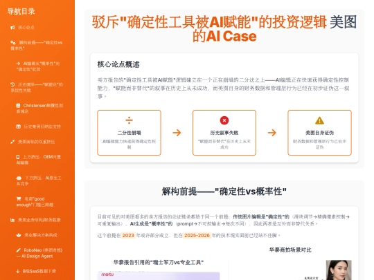 TKAMCHK/驳斥-确定性工具被AI赋能-的投资逻辑_-_美图AI_Case screenshot