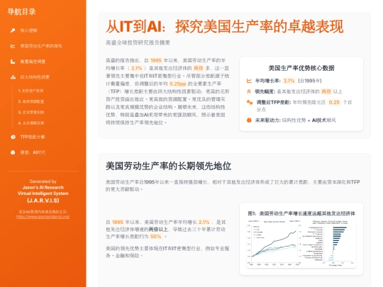 report sharing/从IT到AI：探究美国生产率的卓越表现 screenshot
