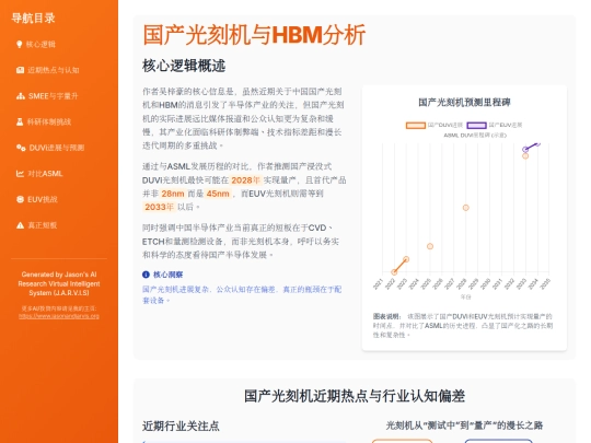 report sharing/国产光刻机与HBM分析 screenshot