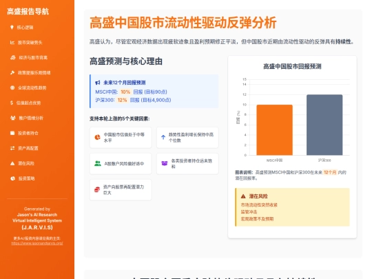 report sharing/高盛中国股市流动性驱动反弹分析 screenshot