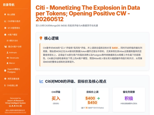 report sharing/Citi_-_MongoDB数据与AI货币化分析 screenshot