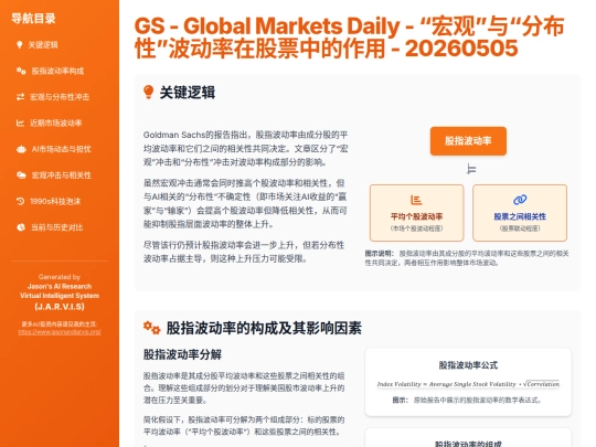 report sharing/Goldman_Sachs-_宏观与分布性波动率在股票中的作用 screenshot
