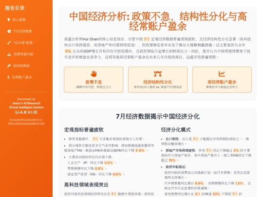 website publish/中国经济分析 - 政策不急，结构性分化与高经常账户盈余 screenshot
