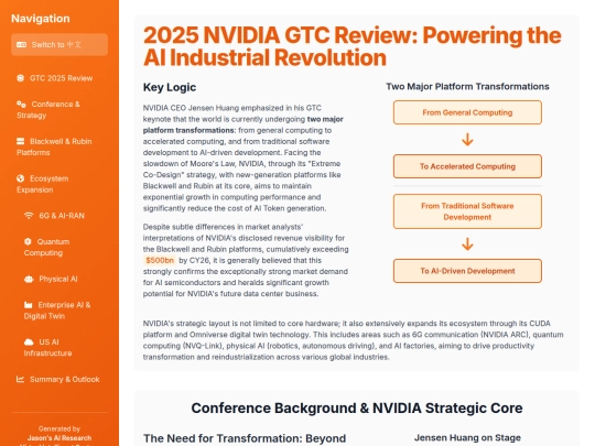 website publish/2025 NVIDIA GTC Review screenshot
