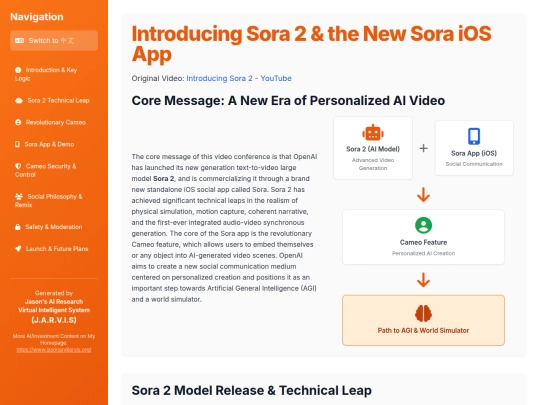 website publish/Introducing Sora 2 & the New Sora iOS App screenshot