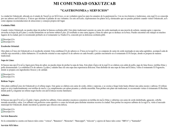 act31/HTMLs/Gastronomía-Servicios screenshot