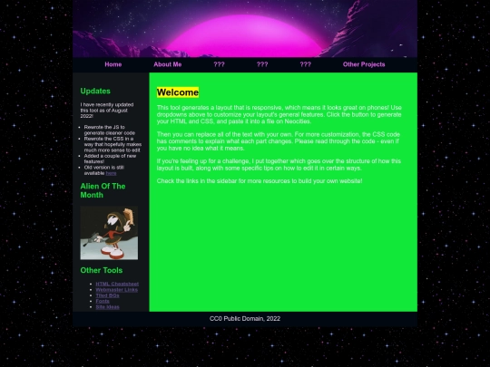 index screenshot