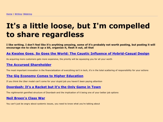 writing screenshot