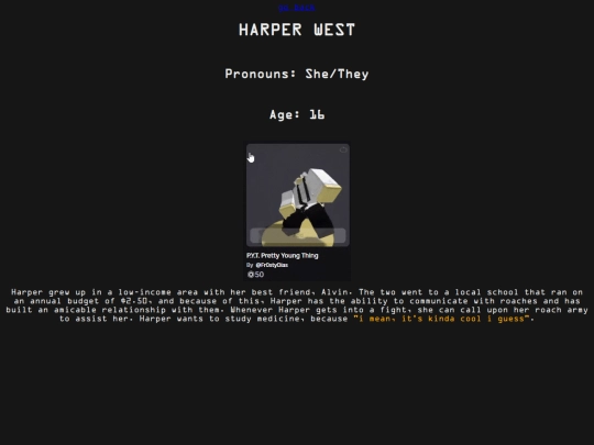 ocs/harper screenshot