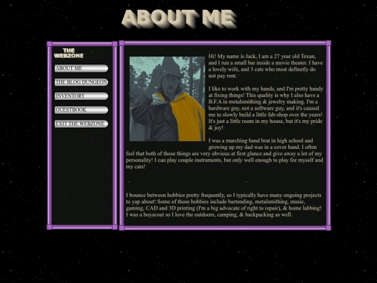 aboutme screenshot